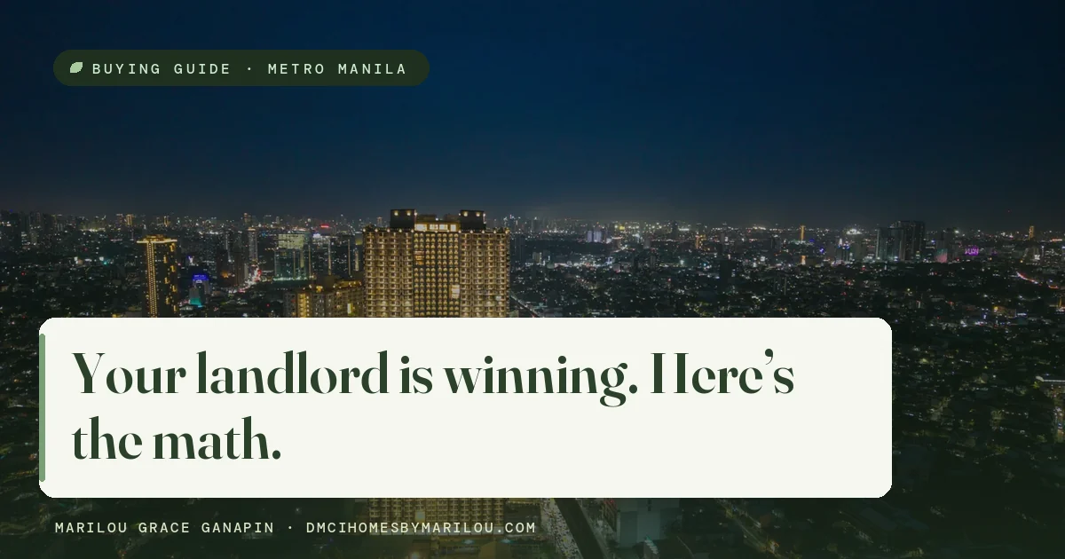 Rent vs buy in Metro Manila: your landlord is winning